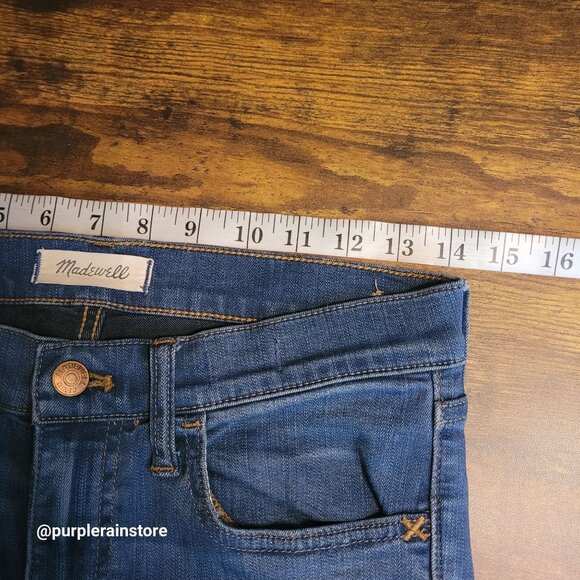 Madewell Jeans 28 Roadtripper High Rise Orson Wash H5804 Stretch Denim - Picture 7 of 12